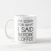 Voor koffie koffiemok (Links)