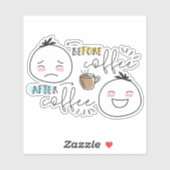 Voor koffie na koffie, de leugenaar sticker (Vel)