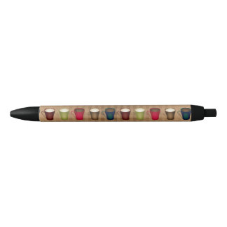 Voor koffie-overs - koffie-bekertjes zwarte inkt pen