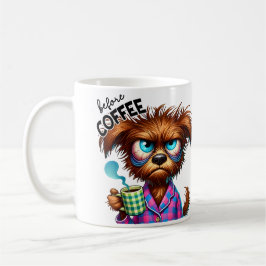 Voor koffie vs. Volledig gecaffeïneerde hond Koffiemok