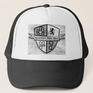 Voor Koning en Land Black en White Logo Trucker Pet