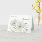 Voor koppel op trouwdag witte Cosmos Kaart (Gele Bloem)