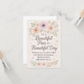 Voor koppels Jubileum-stijl verjaardagsbericht Kaart (Voorkant / Achterkant in situ)