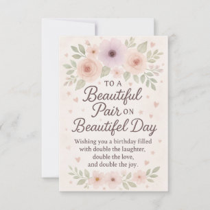 Voor koppels Jubileum-stijl verjaardagsbericht Kaart