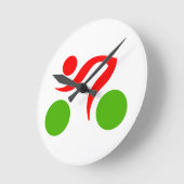  voor koude logo ronde klok (Hoek)