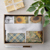 Voor kunstenaars Crafters Sunflower Ephemera Tissuepapier (Geschenk)