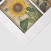 Voor kunstenaars Crafters Sunflower Ephemera Tissuepapier (Detail)