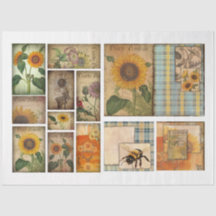 Voor kunstenaars Crafters Sunflower Ephemera