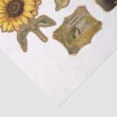 Voor kunstenaars Crafters Sunflower Ephemera Tissuepapier (Detail)