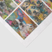 Voor kunstenaars Dog Theme Junk Journal Ephemera Tissuepapier (Detail)