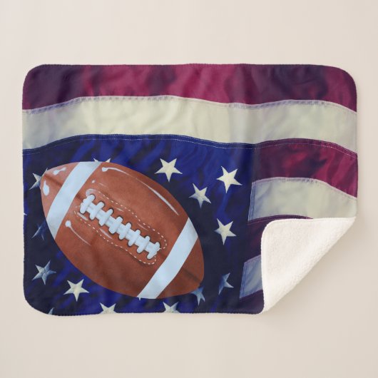 Voor land en Football: Sherpa Blanket Sherpa Deken (Voorkant (horizontaal))