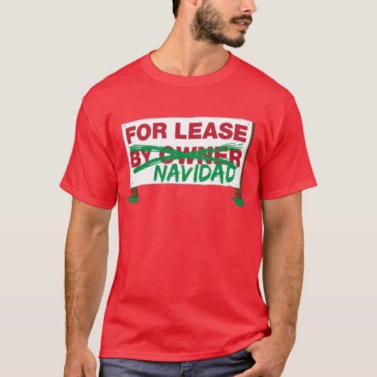 Voor Lease Navidad - Feliz Navidad grappig humoris T-shirt (Voorkant)