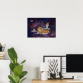 Voor leos en kattendeksels poster (Thuiskantoor)