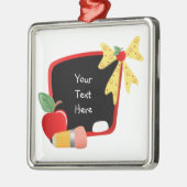 Voor leraar (aanpasbaar) metalen ornament (Links)