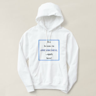 Voor lessen in geweldigheid hoodie