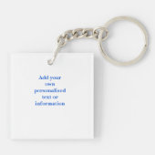 Voor lessen in geweldigheid sleutelhanger (Achterkant)