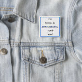Voor lessen in geweldigheid vierkante button 5,1 cm (In situ)