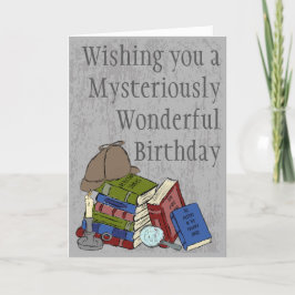 Voor lezers en Mystery Book Fans Birthday Kaart
