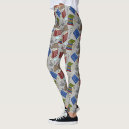 Voor lezers wordt het Mystery Novels Gepatterde Bo Leggings