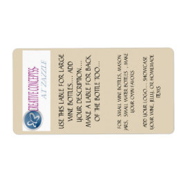 VOOR LG., KLEINE WIJNFLESSEN, POTTEN, KLEIN WATER ETIKET