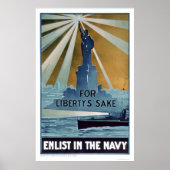 Voor Liberty's Sake, Enlist in the Navy (US02181A) Poster (Voorkant)