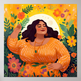 Voor Liefde en Bloem, een vrouw die in haar macht  Poster