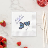 Voor liefde en Paarse en blauwe vlinders servetten (Insitu)