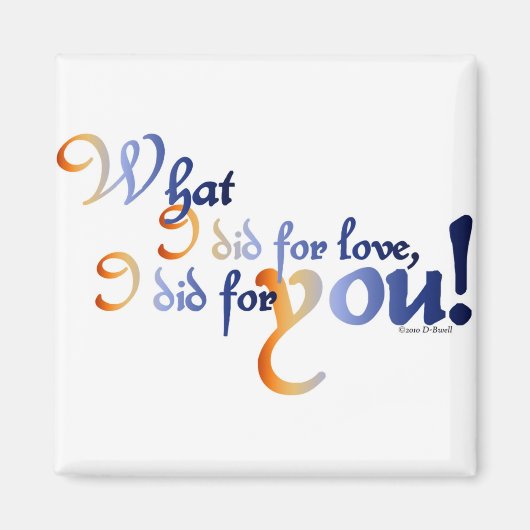 Voor liefde magneet (Voorkant)