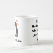 Voor liefhebbers, pinguïns citeren, namen toevoege koffiemok (Center)