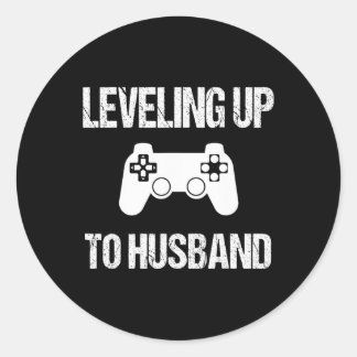 Voor liefhebbers van bruidegomvideospellen1 ronde sticker