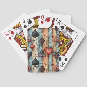 Voor liefhebbers van kaartspelen. Speelkaartsymbol Pokerkaarten