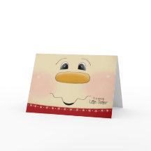 Voor Little Sister Christmas Happy Snowman Face