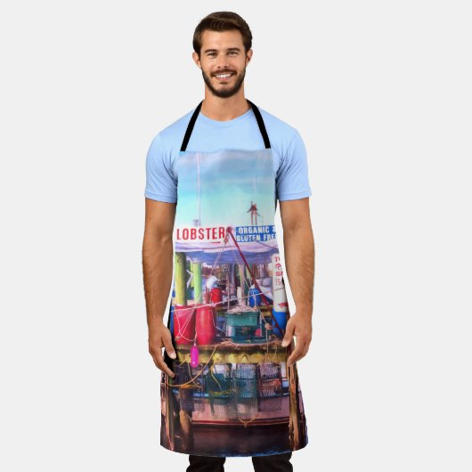 Voor Lobster Lovers Schort (Gedragen)