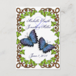 Voor Love and Butterflies RSVP Card