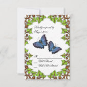 Voor Love and Butterflies RSVP Card (Achterkant)