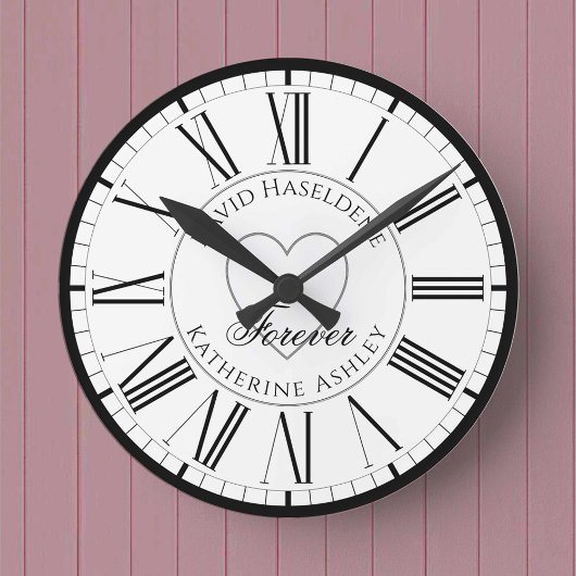 Voor Lovers in Love - a Forever Personalized Ronde Klok