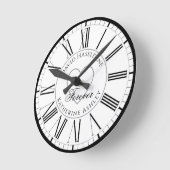 Voor Lovers in Love - a Forever Personalized Ronde Klok (Hoek)