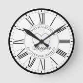 Voor Lovers in Love - a Forever Personalized Ronde Klok (Voorkant)