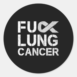 Voor Lung Cancer Awareness Month Support Ribbon Wa Ronde Sticker