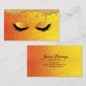 Voor make-upartiest, eyelash extensies visitekaartje (Voorkant / Achterkant)