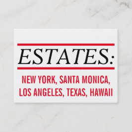 Voor makelaars en onroerendgoeddeskundigen visitekaartje