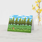 Voor Mam Birthday Cute Bunny met Daisy Kaart (Gele Bloem)