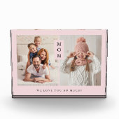 Voor mam | Blush roze Fotoblokken (Voorkant)