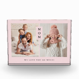 Voor mam | Blush roze Fotoblokken