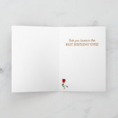 Voor mam Funny Squirrel Birthday Kaart (Binnen)