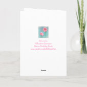 Voor mam Gerber Daisy Birthday Kaart (Achterkant)