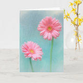 Voor mam Gerber Daisy Birthday Kaart (Gele Bloem)