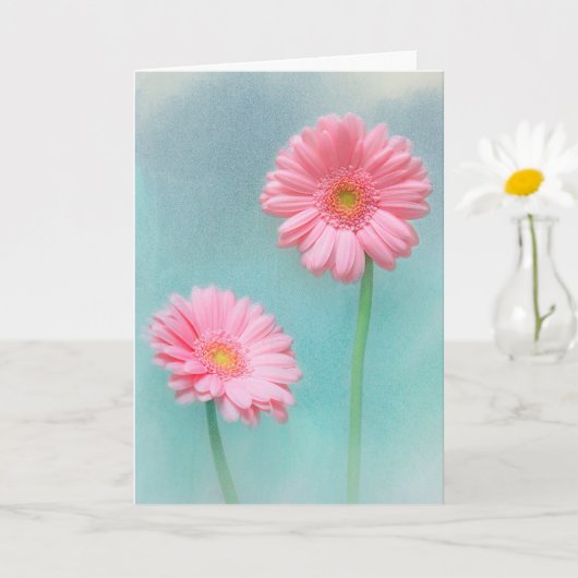 Voor mam Gerber Daisy Birthday Kaart (Kleine Plant)