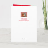 Voor Mam, Golden Retriever Christmas Kaart (Achterkant)