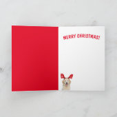 Voor Mam, Golden Retriever Christmas Kaart (Binnen)